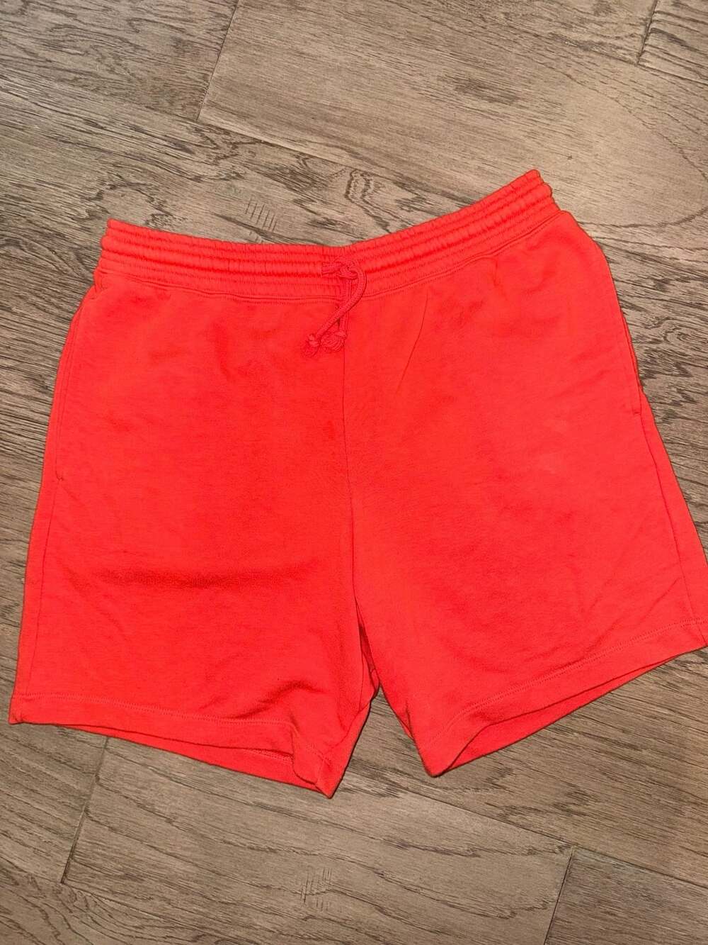 Men’s Gap French Terry Sweat Shorts Size M Red Drawstring Pocket